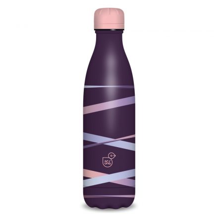 Ars Una duplafalu fémkulacs 500 ml - Ribbon-Purple