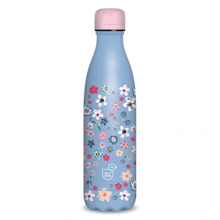 Ars Una duplafalu fémkulacs 500 ml - Pearl Blossom blue